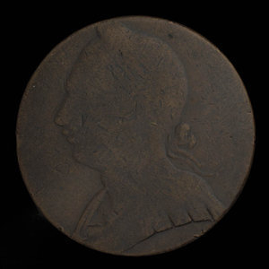 Canada, unknown, 1/2 penny : 1838