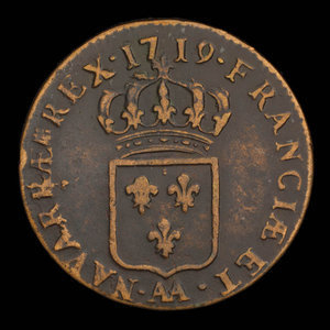 France, Louis XV, 1/2 sol : 1719