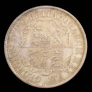 Great Britain, George IV, 1/4 dollar : 1822