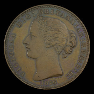 Canada, Province of Nova Scotia, 1 penny : 1856