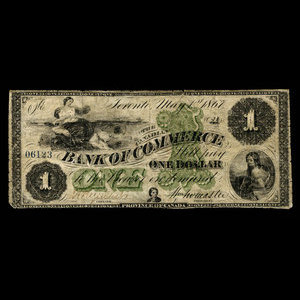 Canada, Canadian Bank of Commerce, 1 dollar : May 1, 1867