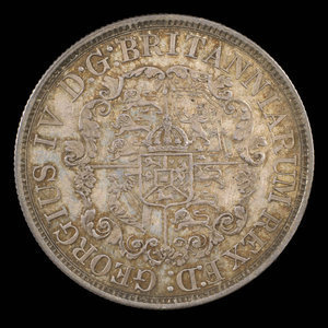 Great Britain, George IV, 1/2 dollar : 1822