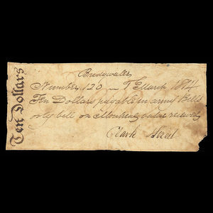 Canada, Clark & Street, 10 dollars : March 1, 1814