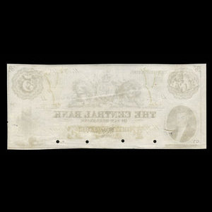 Canada, Central Bank of New Brunswick, 5 dollars : November 1, 1866