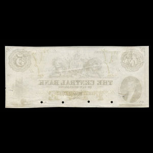 Canada, Central Bank of New Brunswick, 5 dollars : November 1, 1866