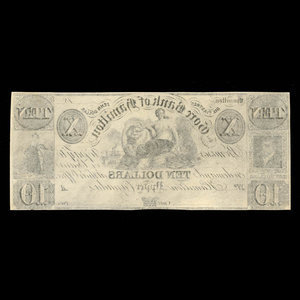 Canada, Gore Bank of Hamilton, 10 dollars : 1848