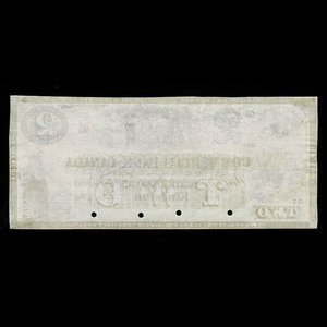 Canada, Commercial Bank of Canada, 2 dollars : January 2, 1860