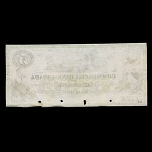 Canada, Commercial Bank of Canada, 5 dollars : January 2, 1860