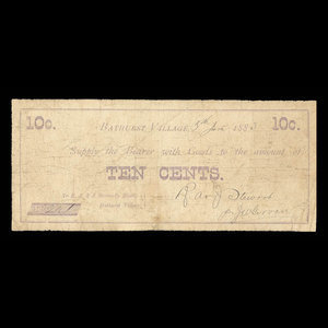 Canada, R.A. & J. Stewart, 10 cents : June 5, 1883