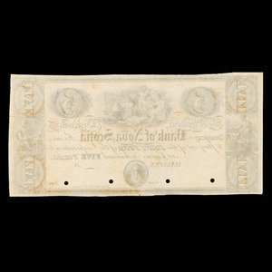Canada, Bank of Nova Scotia, 5 pounds : 1852