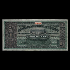 Canada, Government of Newfoundland, 1 dollar : 1914
