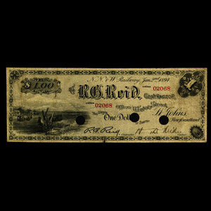 Canada, R.G. Reid, 1 dollar : January 2, 1894