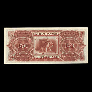 Canada, Union Bank of Newfoundland, 50 dollars : May 1, 1889