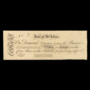 Canada, Cambridge Self & Co., no denomination : 1805
