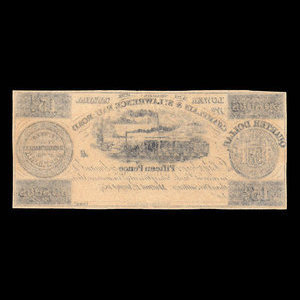 Canada, Champlain & St. Lawrence Railroad Company, 15 pence : August 1, 1837