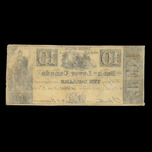 Canada, Bank of Lower Canada, 10 dollars : 1840