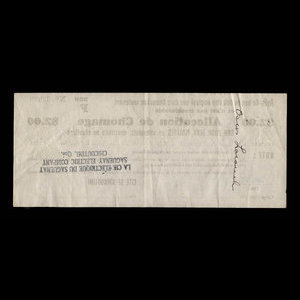 Canada, Cité de Chicoutimi, 2 dollars : July 19, 1933