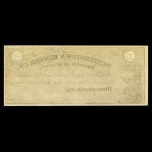 Canada, Hunterstown Lumber Co., 5 cents : 1875