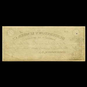 Canada, Hunterstown Lumber Co., 50 cents : 1875