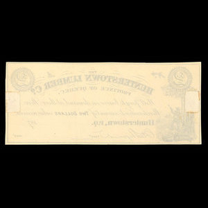 Canada, Hunterstown Lumber Co., 2 dollars : 1879