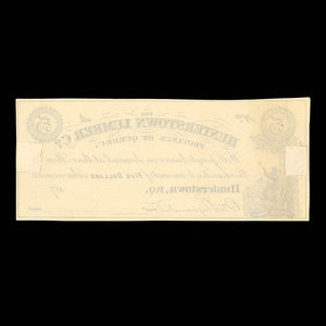 Canada, Hunterstown Lumber Co., 5 dollars : 1879