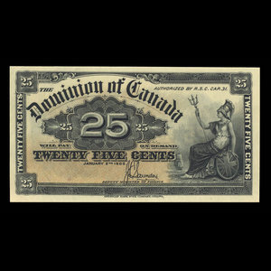 Canada, Dominion of Canada, 25 cents : January 2, 1900