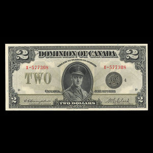 Canada, Dominion of Canada, 2 dollars : June 23, 1923