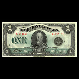 Canada, Dominion of Canada, 1 dollar : July 2, 1923