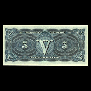 Canada, Dominion of Canada, 5 dollars : May 1, 1912