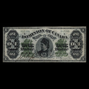 Canada, Dominion of Canada, 1 dollar : June 1, 1878