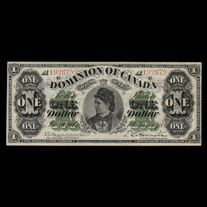 Canada, Dominion of Canada, 1 dollar : June 1, 1878