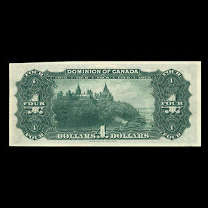 Canada, Dominion of Canada, 4 dollars : January 2, 1902