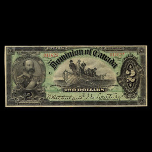 Canada, Dominion of Canada, 2 dollars : July 2, 1897