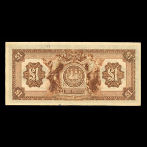 Jamaica, Canadian Bank of Commerce, 1 pound : March 1, 1921
