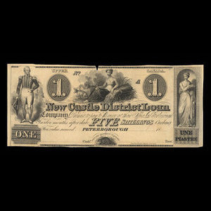Canada, Newcastle District Loan Company, 1 dollar : 1836