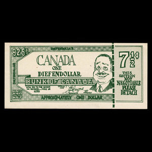 Canada, unknown, 92 1/2 cents : 1963