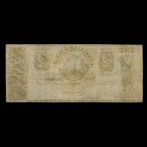 Canada, Cuvillier & Sons, 2 dollars : 1838