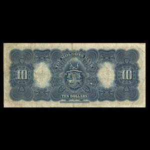 Canada, Molsons Bank, 10 dollars : January 2, 1912