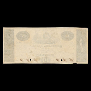 Canada, Montreal Bank, 10 dollars : 1822