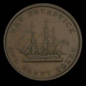 Canada, Province of New Brunswick, 1 penny : 1843