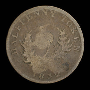 Canada, Province of Nova Scotia, 1/2 penny : 1832