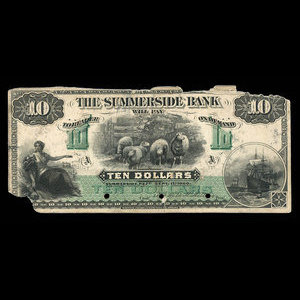 Canada, Summerside Bank of Prince Edward Island, 10 dollars : September 1, 1900