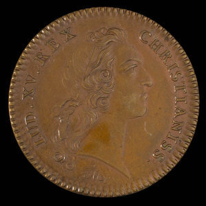 France, Louis XV, no denomination : 1755