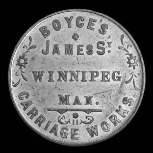 Canada, Boyce's Carriage Works, no denomination : 1891