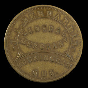 Canada, J.A. Bernardin, no denomination : 1892