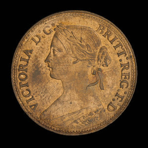 Great Britain, Victoria, 1 farthing : 1860