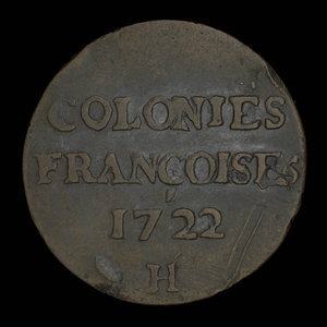 France, Louis XV, 9 deniers : 1722