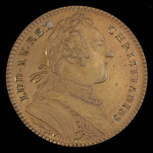 France, Louis XV, no denomination : 1754