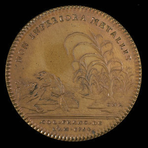 France, Louis XV, no denomination : 1754