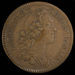 France, Louis XV, no denomination : 1754